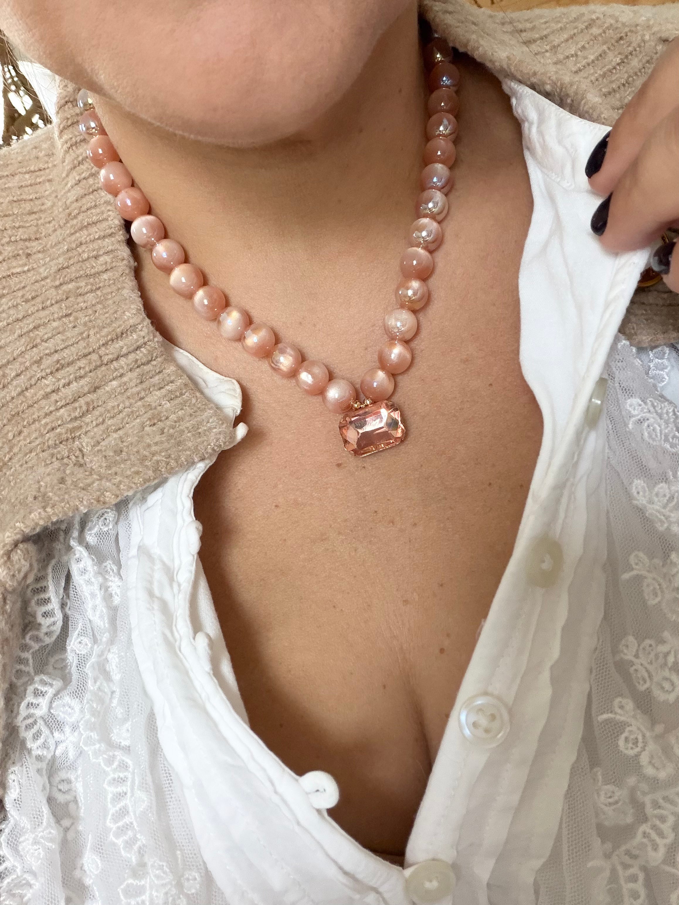 Colored "Pearl" Necklace