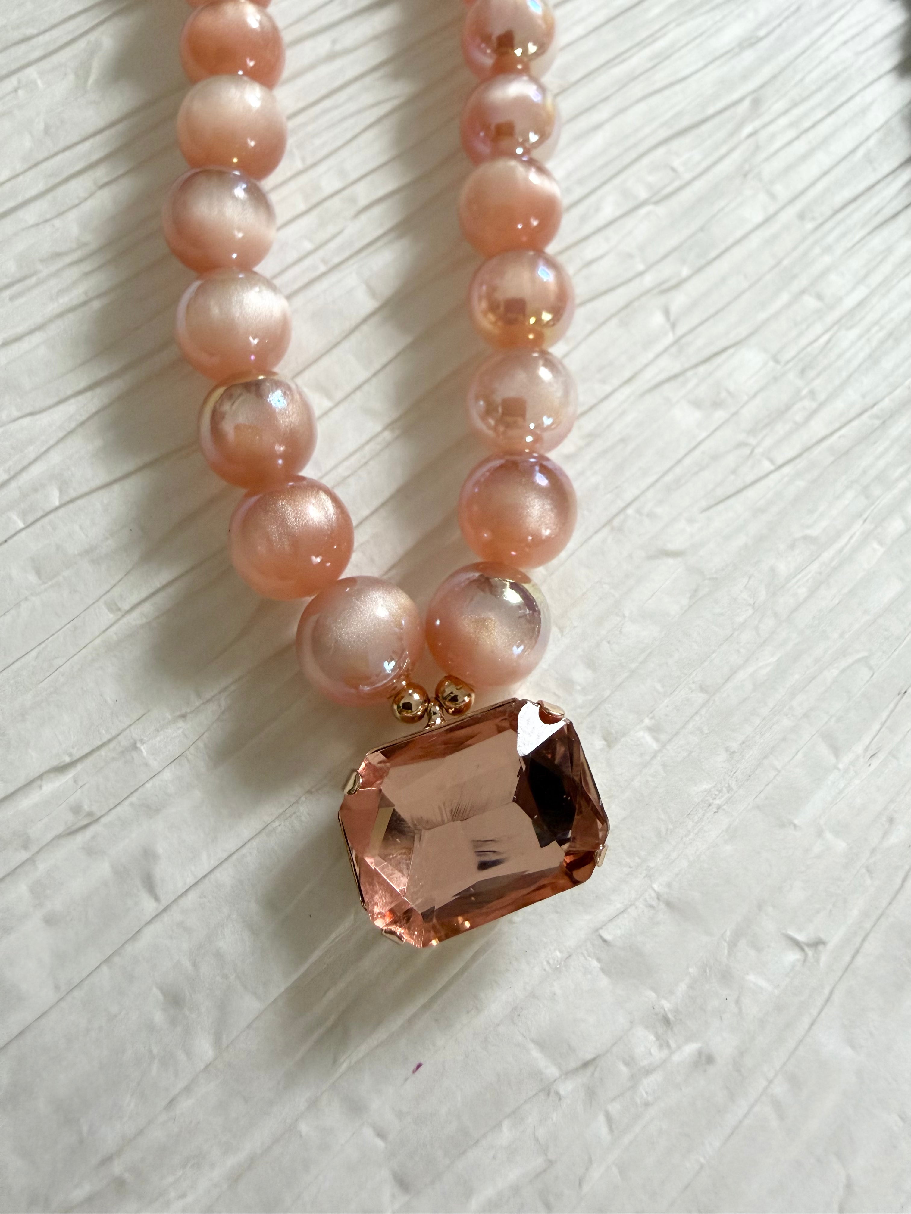 Colored "Pearl" Necklace