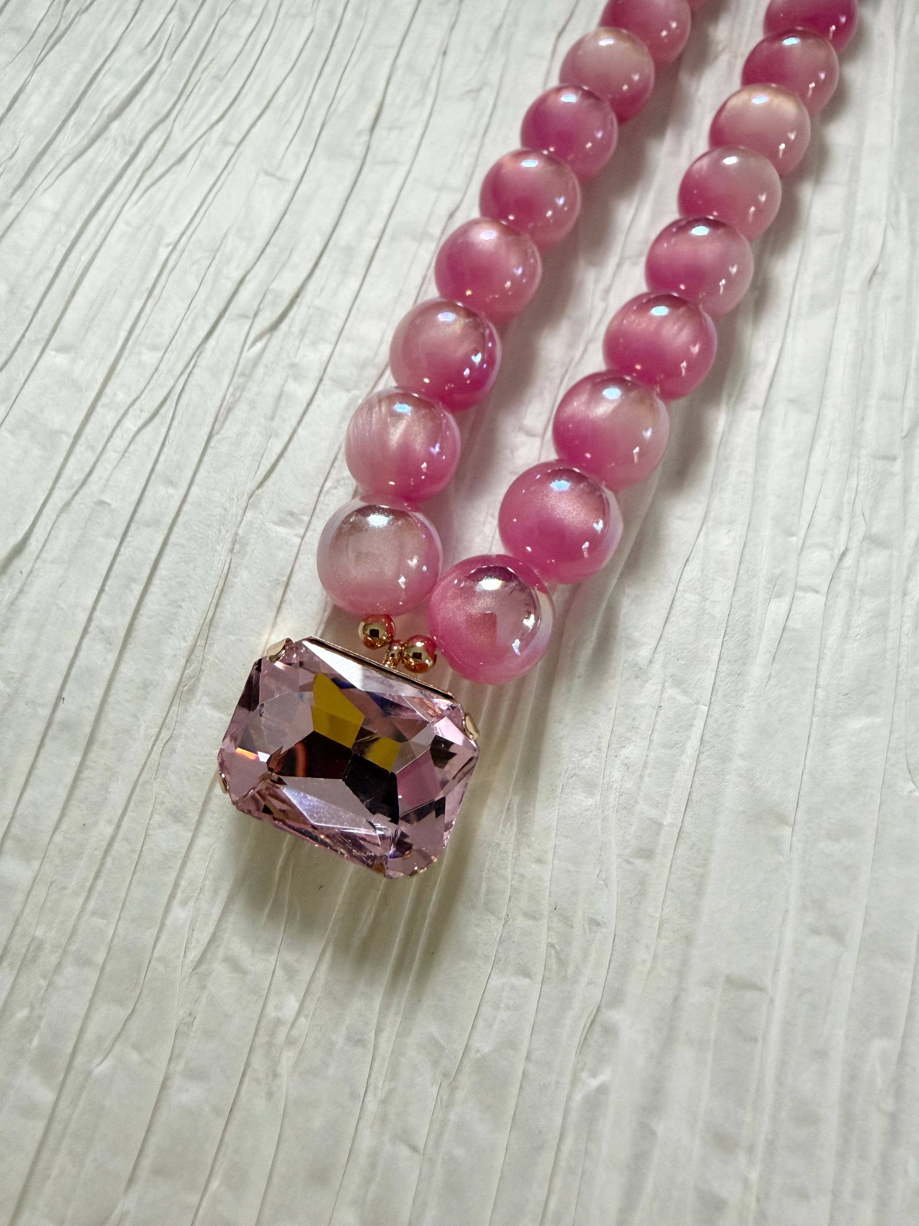 Colored "Pearl" Necklace