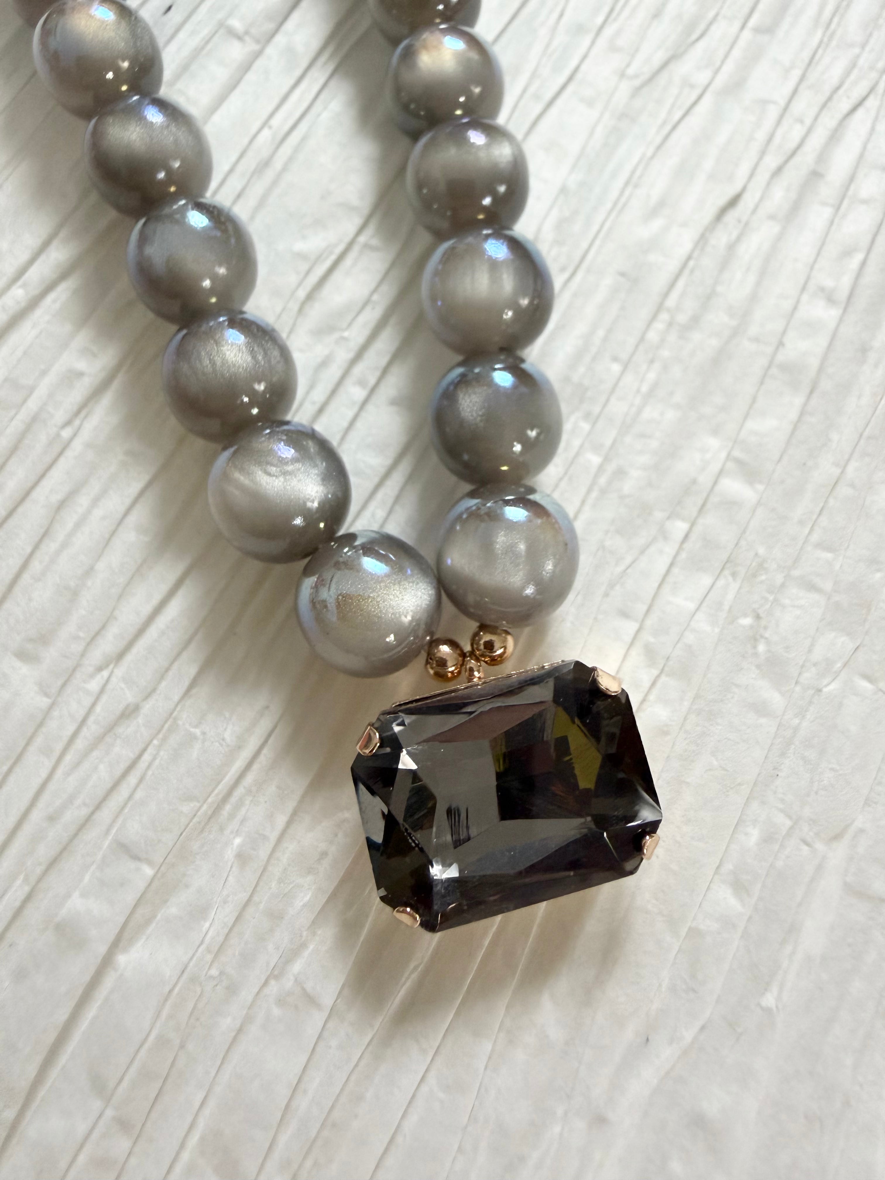Colored "Pearl" Necklace