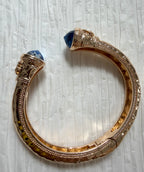 Gold Cuff with Cerulian ends