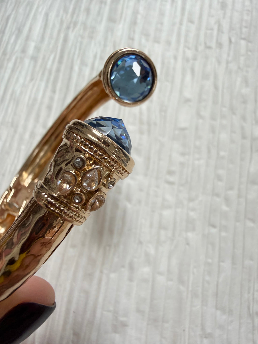 Gold Cuff with Cerulian ends
