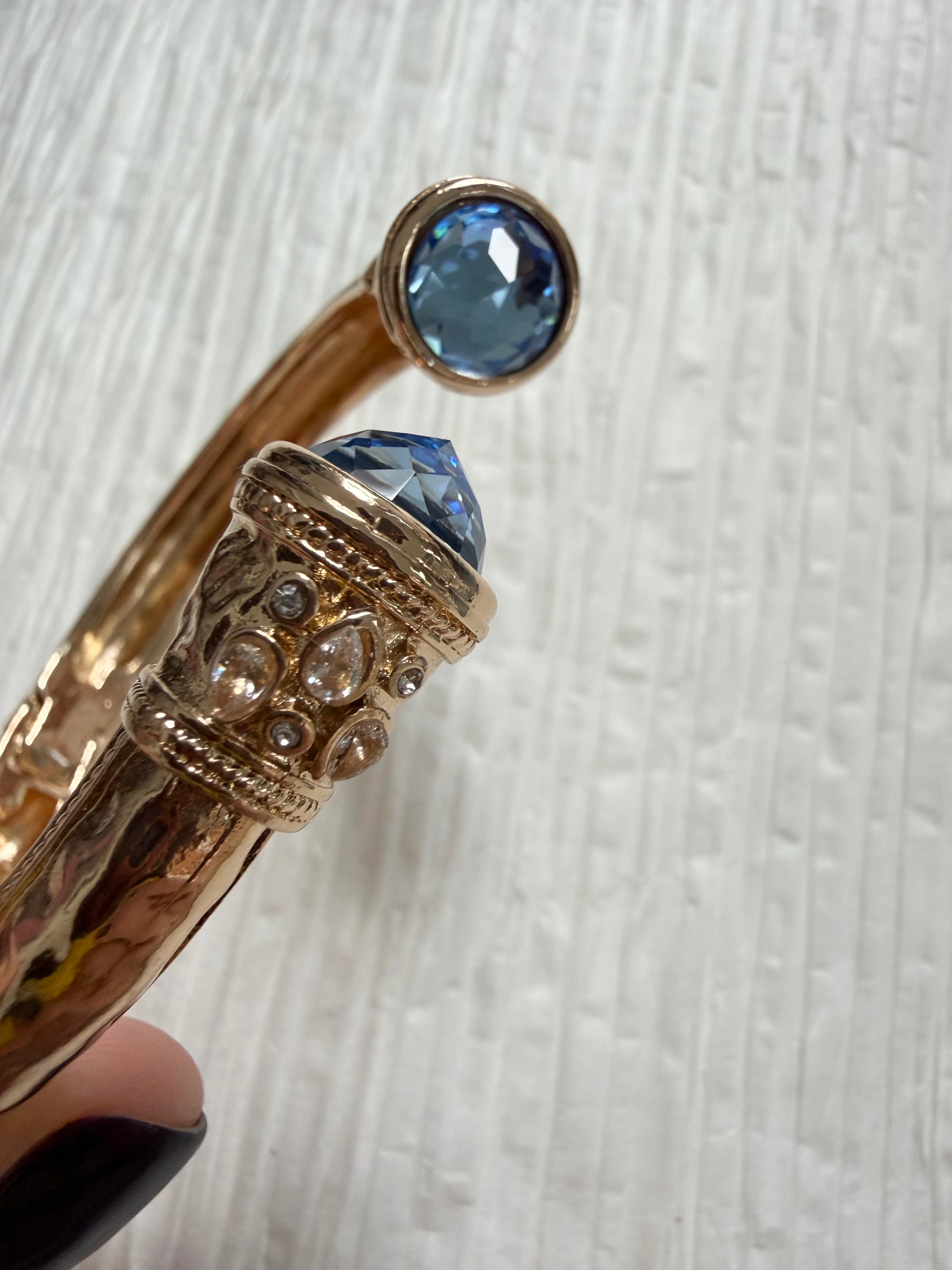 Gold Cuff with Cerulian ends