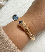 Gold Cuff with Cerulian ends