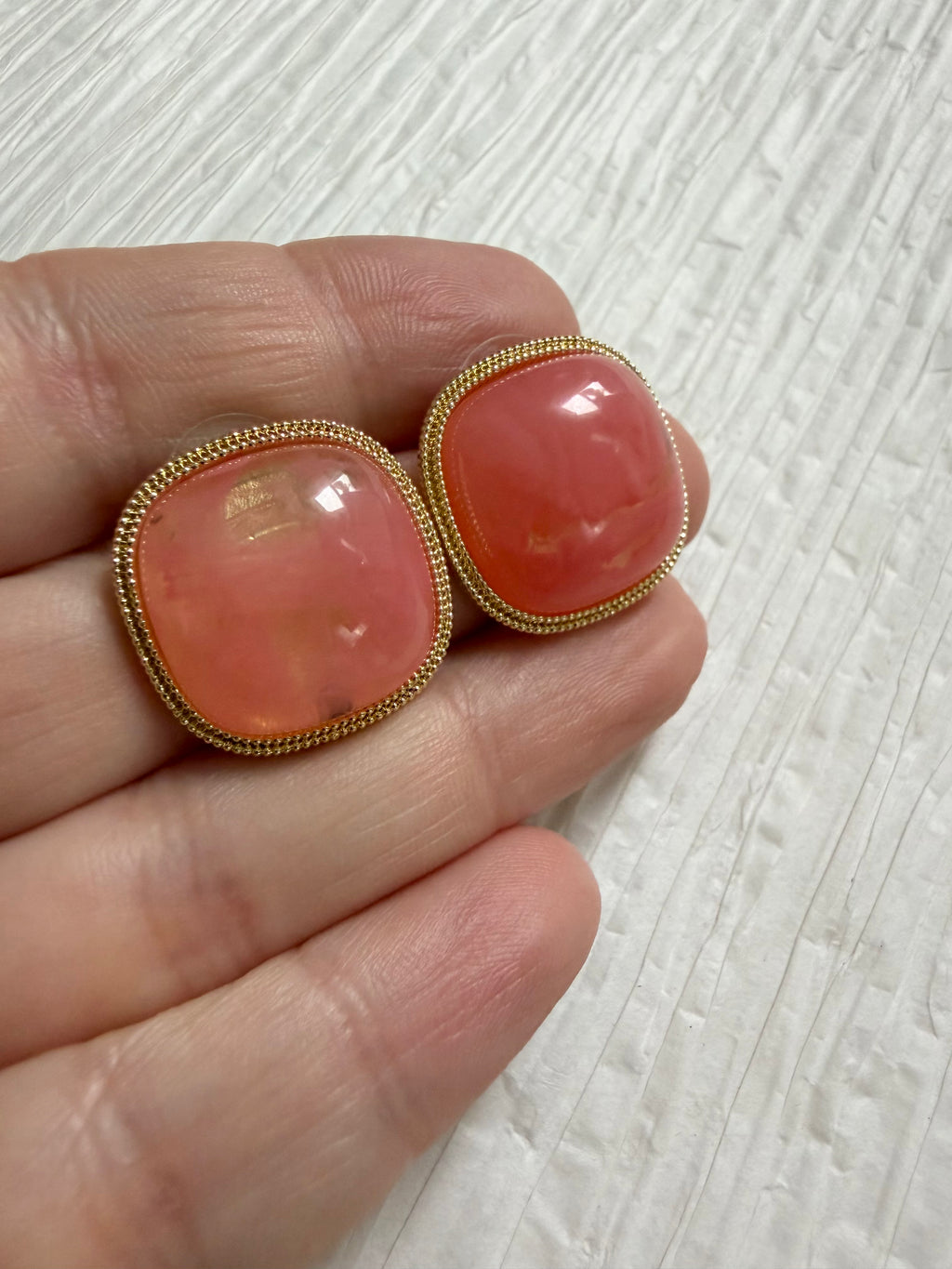 Squaure Colored Studs