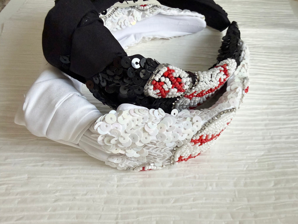 Baseball Sequin Headband