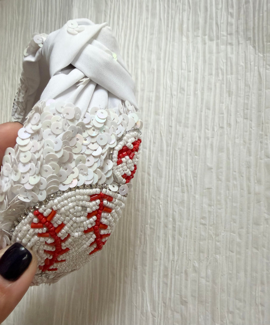 Baseball Sequin Headband