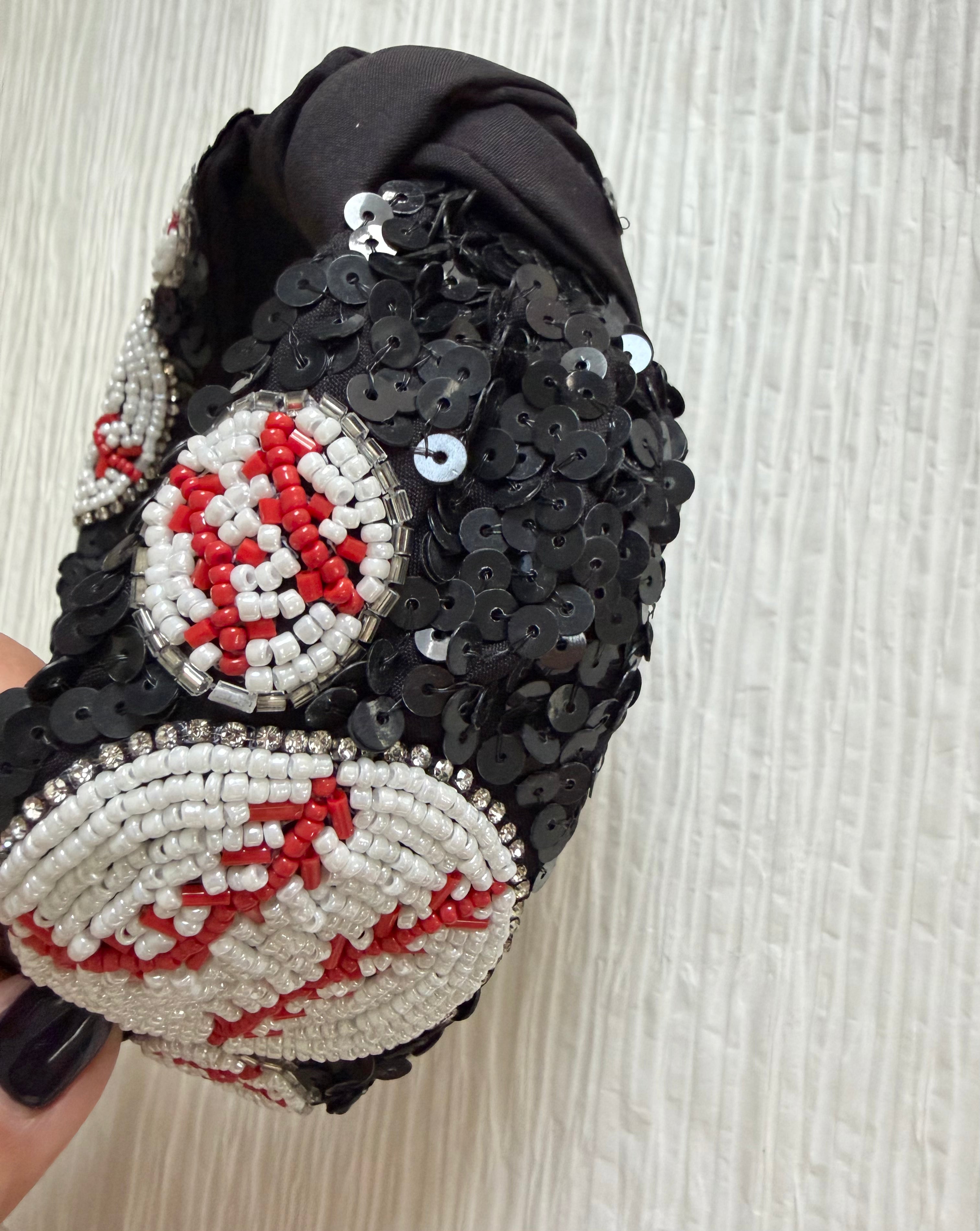 Baseball Sequin Headband