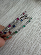 Diamond and Colored Bangle