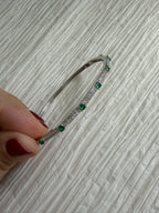 Diamond and Colored Bangle