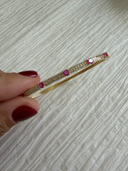 Diamond and Colored Bangle