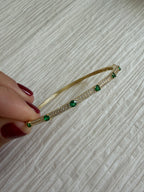 Diamond and Colored Bangle