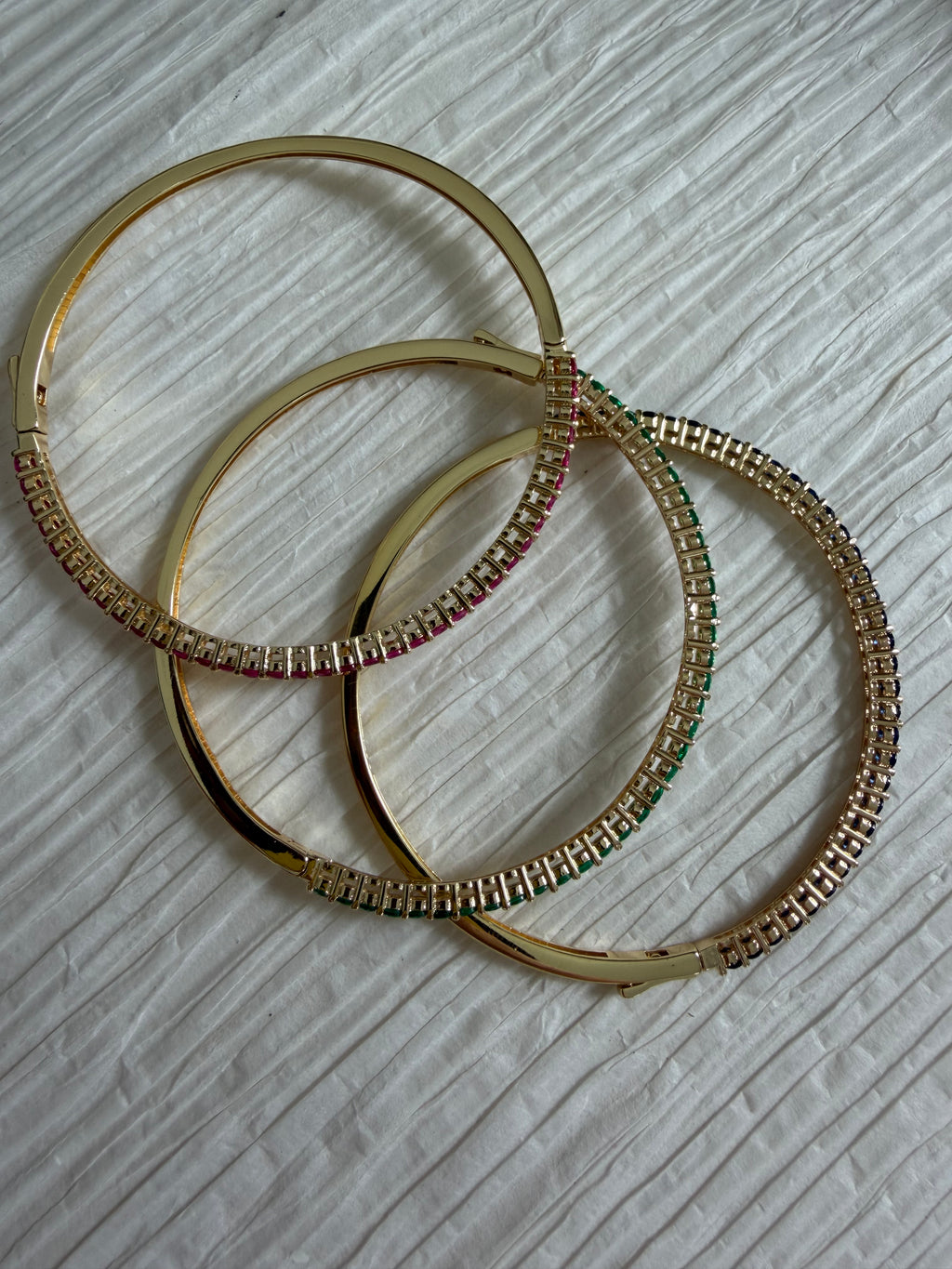 Gold and Colored Bangle