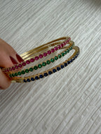 Gold and Colored Bangle