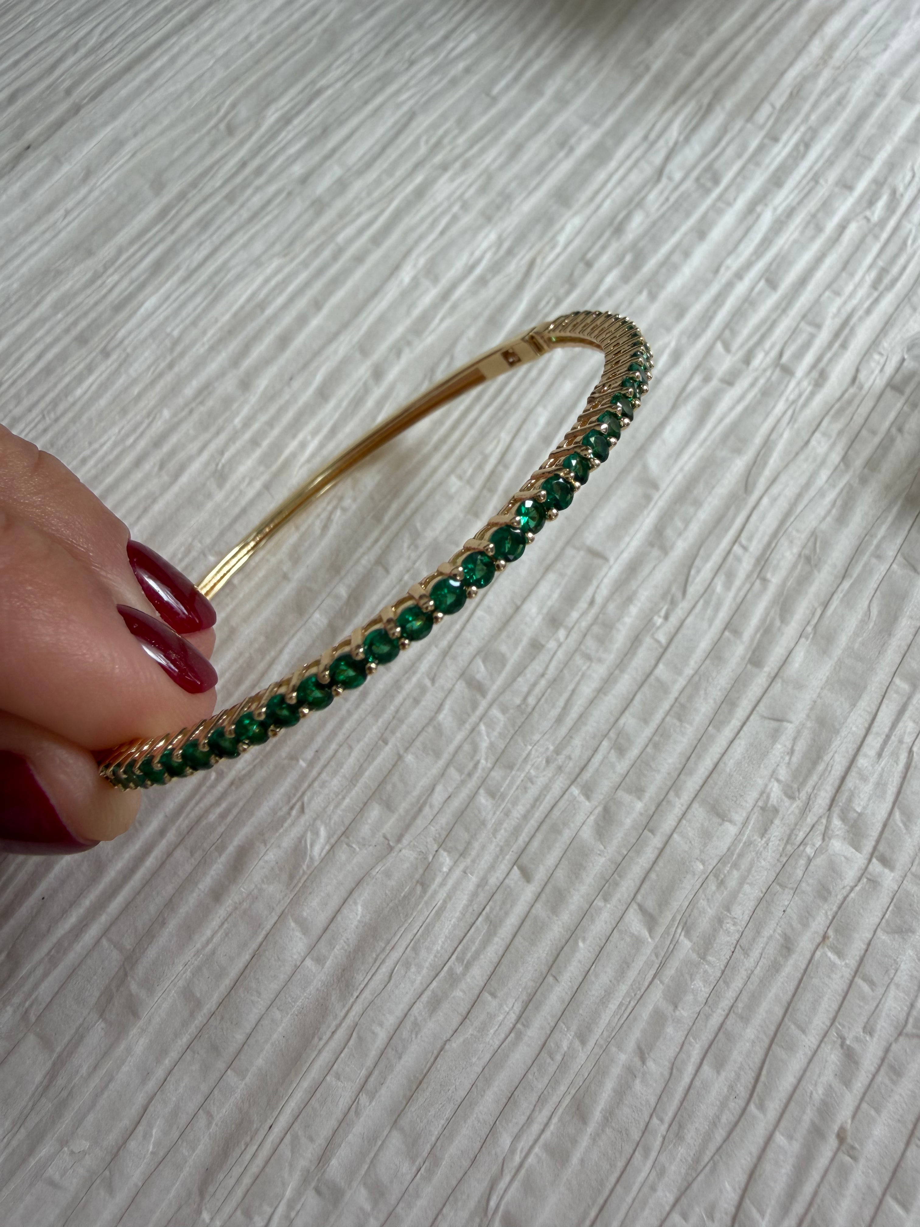 Gold and Colored Bangle