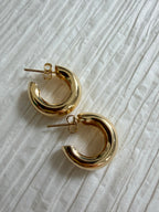 Mini Gold Chunky Hoop