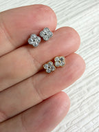 Diamond Clover Studs