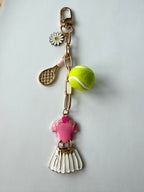 I Love Sports Bag Charm/Keychain