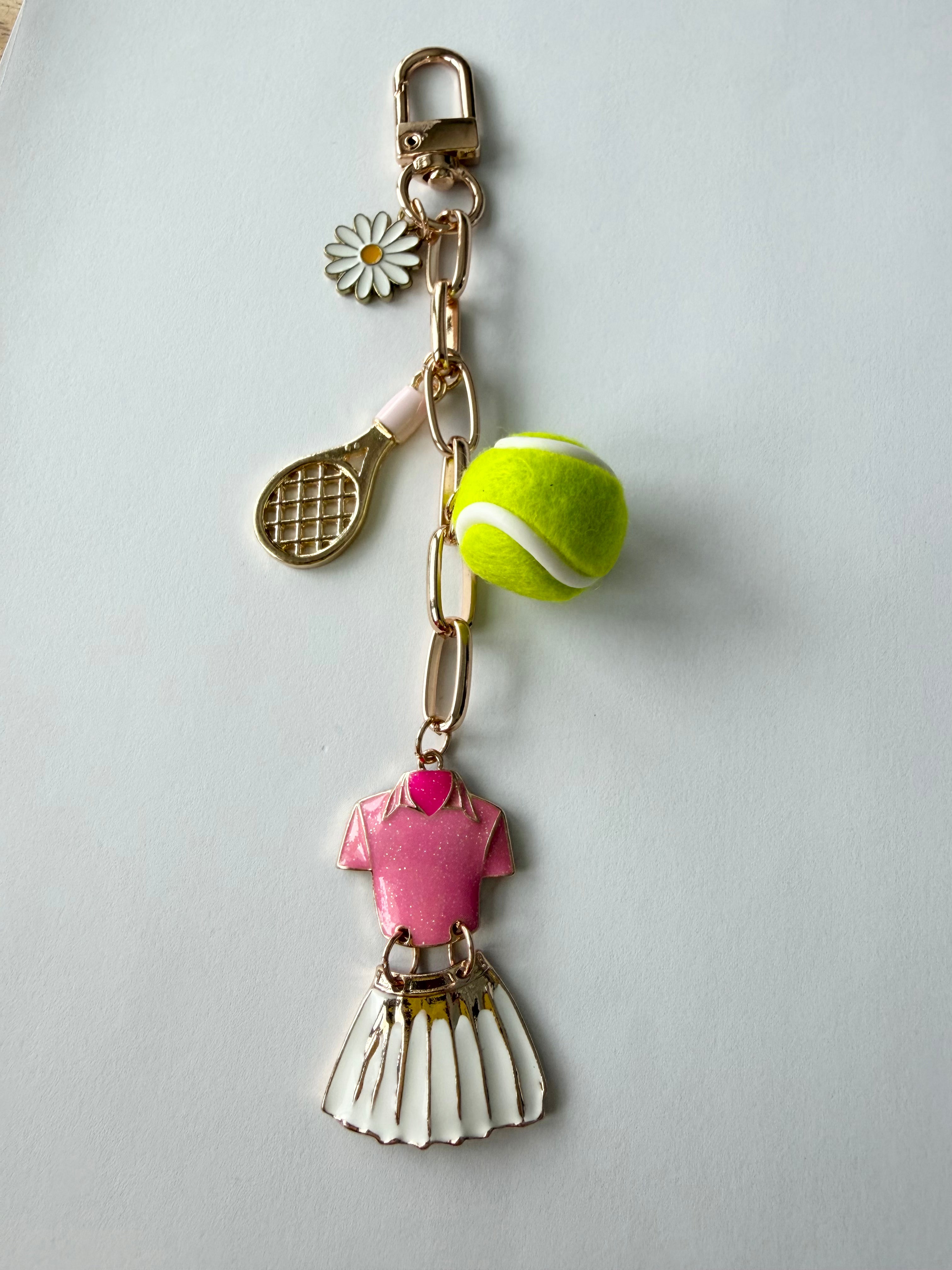 I Love Sports Bag Charm/Keychain
