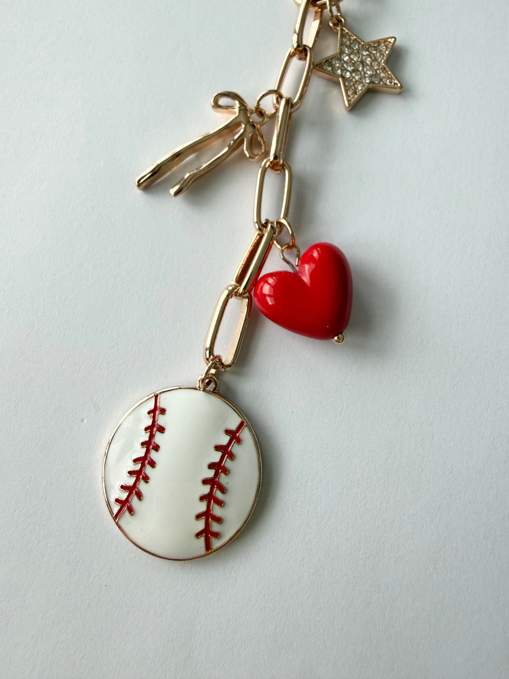 I Love Sports Bag Charm/Keychain