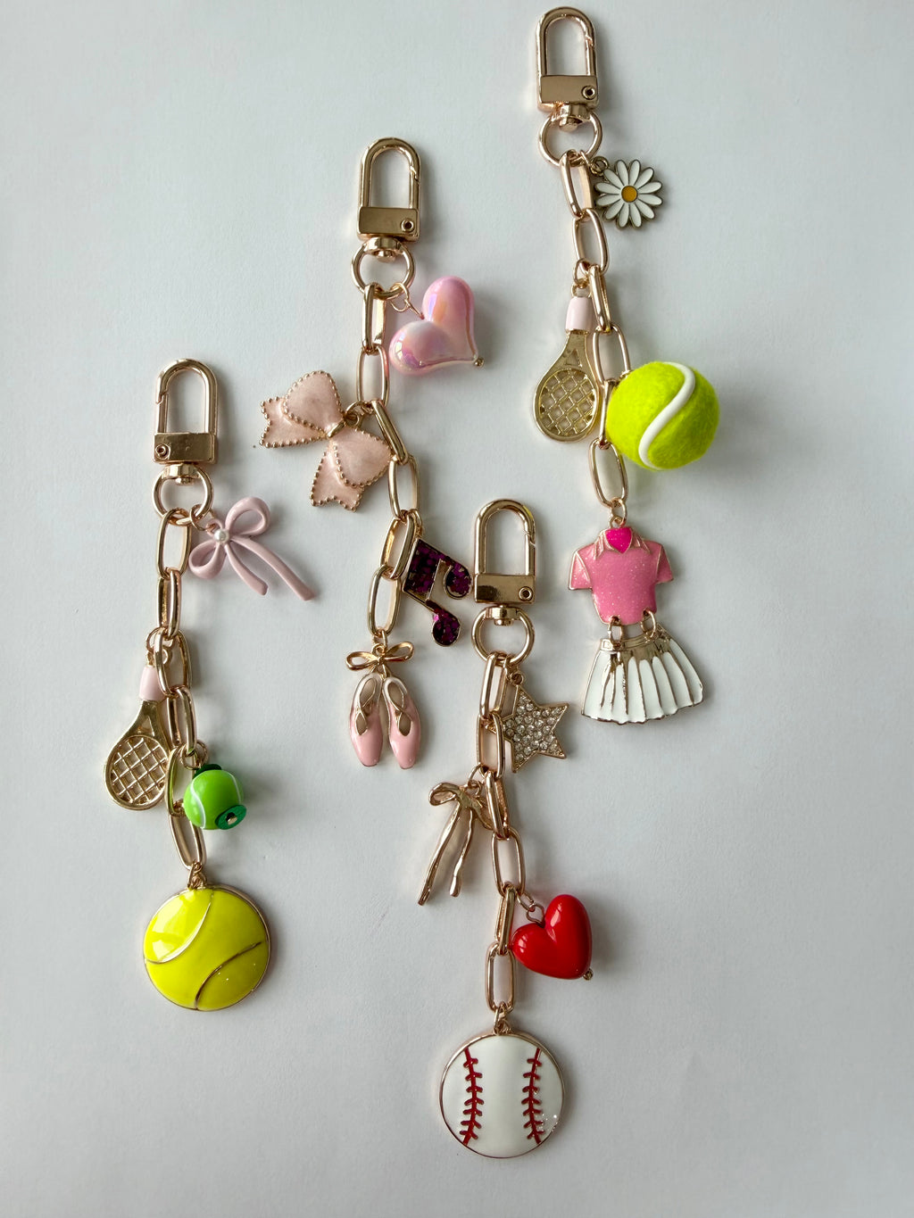 I Love Sports Bag Charm/Keychain