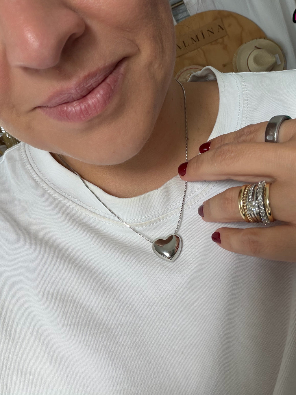 Puffy Heart Necklace
