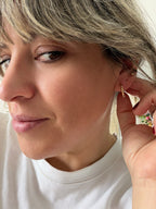 GF Mini Hoops with CZ Star Details