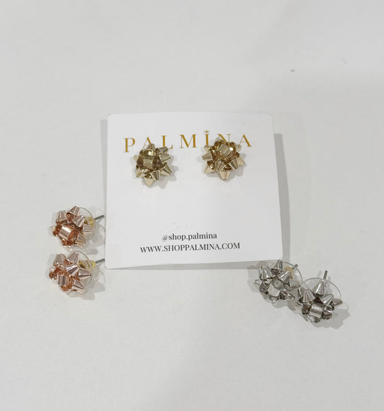 Gift Bow Studs