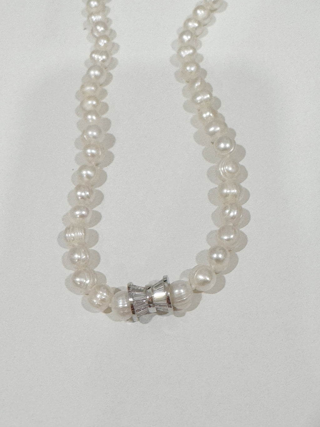 Blinged Out Pearl Necklace