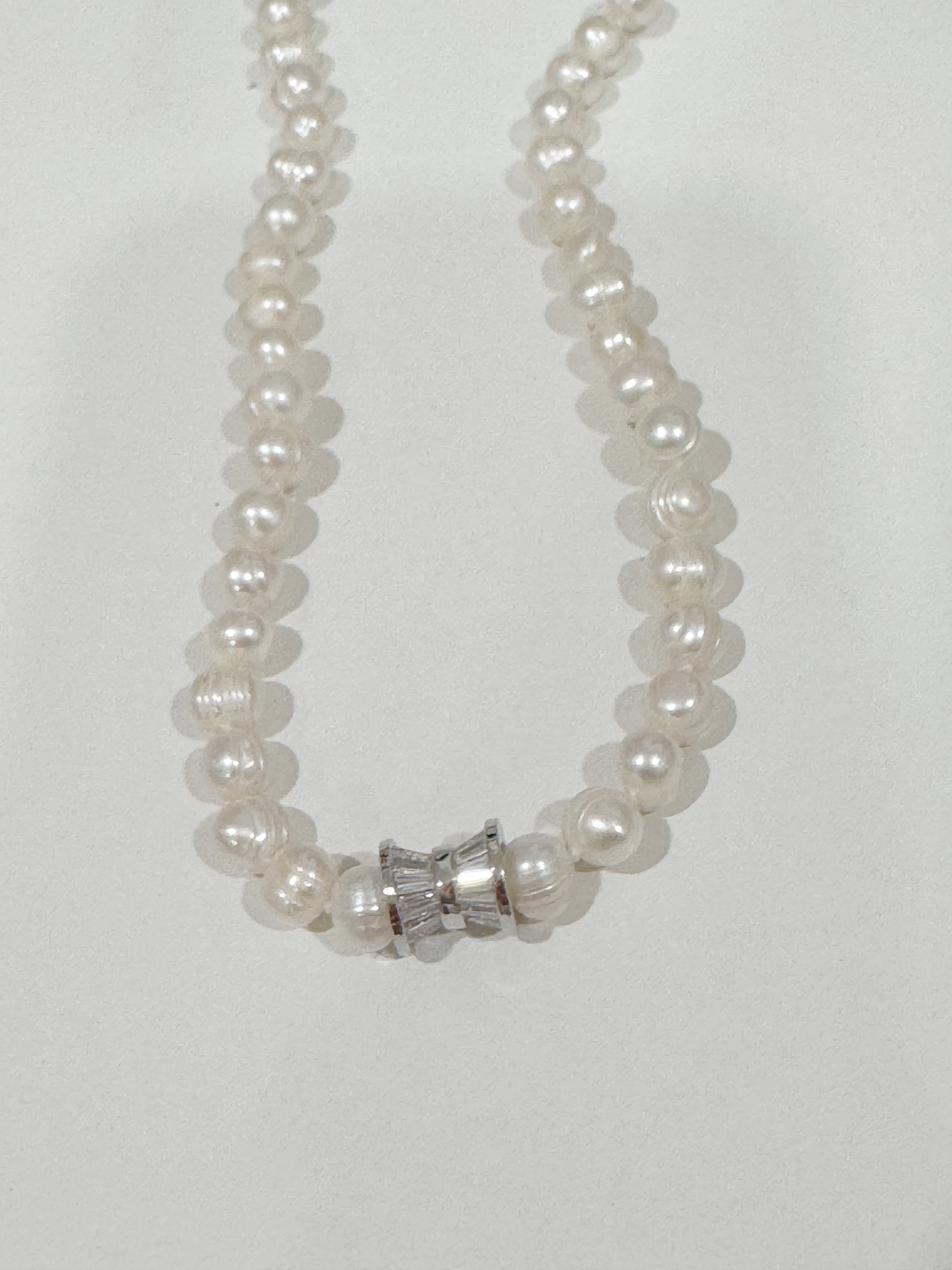 Blinged Out Pearl Necklace