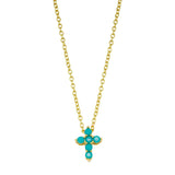 Mini Turquoise Cross