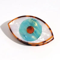 Acrylic Evil Eye Hair Clip