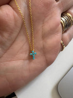Mini Turquoise Cross