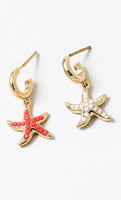 Mini Starfish Hoops