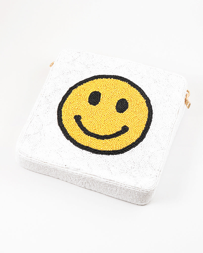 Happy Face Beaded Bag