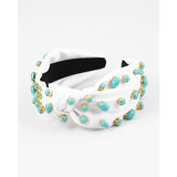 Headband with Turquoise Beads