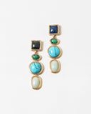 Multi Stone Turquoise Earrings