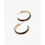 Tortoise and Gold Hoops