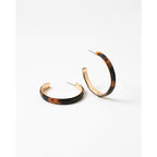 Tortoise and Gold Hoops