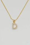 Pearl Initial Necklace