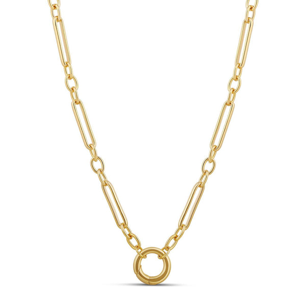 Paper Clip Charm Necklace