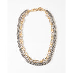 2-Tone Mixed Metal Necklace