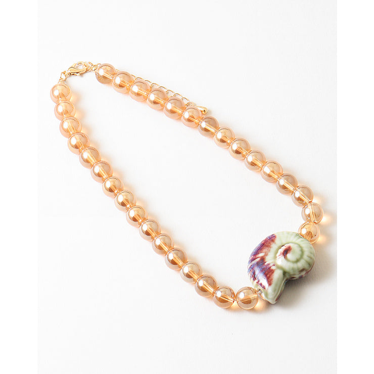 Peach Seashell Necklace