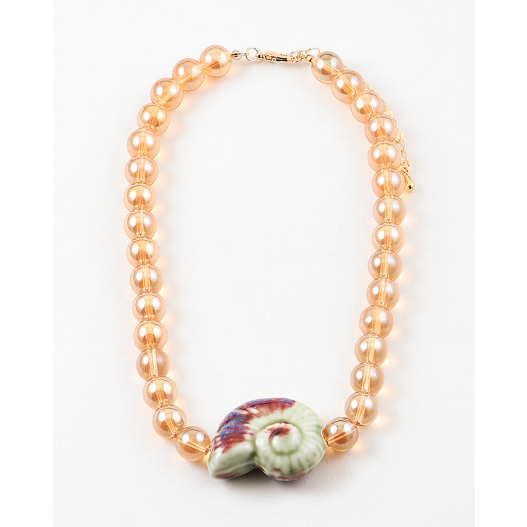 Peach Seashell Necklace