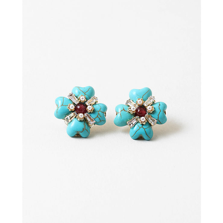 Turquoise Stone Clovers