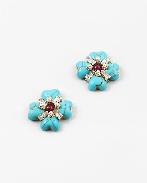 Turquoise Stone Clovers
