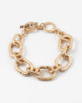 Hammered Gold Toggle Bracelet