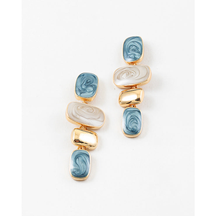 Blue Love Statement Earrings