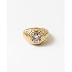 Fluted Gold Dome Ring