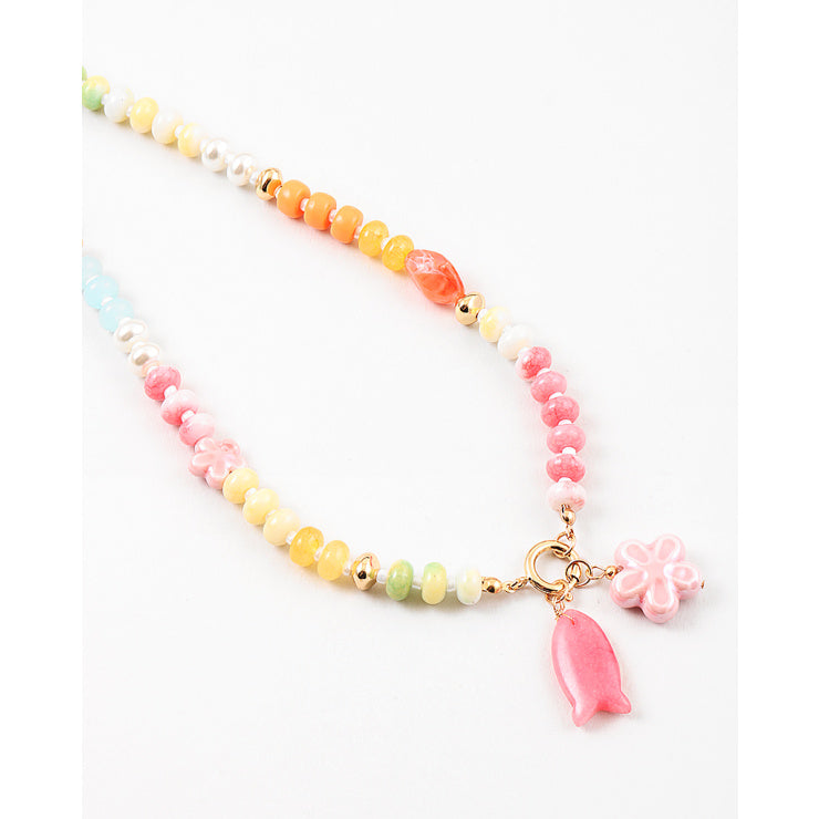 Rainbow Fish Charm Necklace